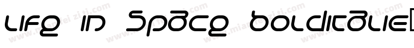 Life in Space BoldItalic字体转换